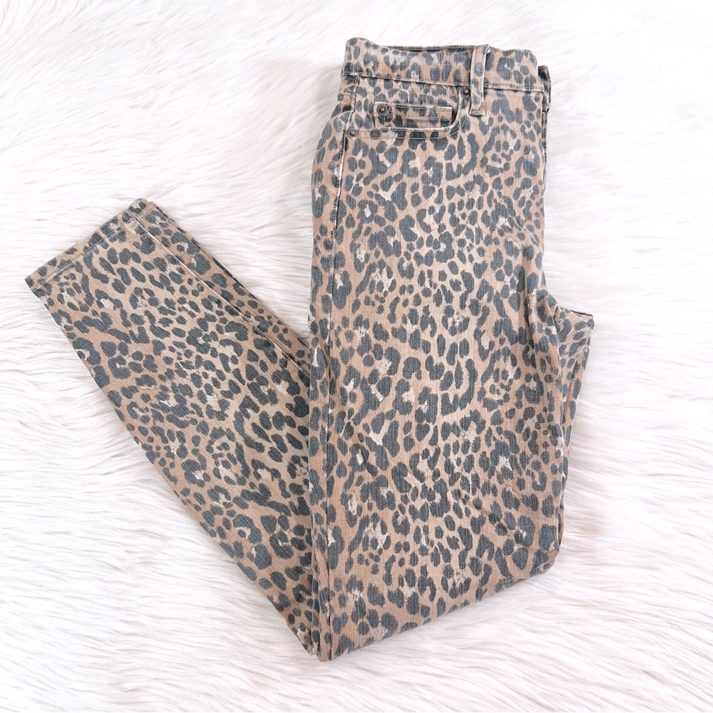 Leopard GAP skinny jeans size 27